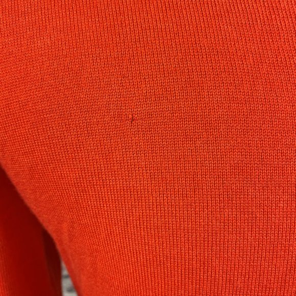 Polo Ralph Lauren Custom Fit Orange Merino Sweater - Picture 4 of 4
